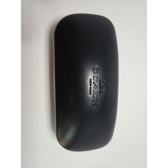 COACH Eyeglasses/Sunglasses Hard Case New York Black Clamshell Excellent Condt - Picture 1 of 5